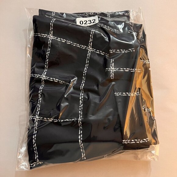 Express Ankle High Rise Black/White Pants - Picture 12 of 12